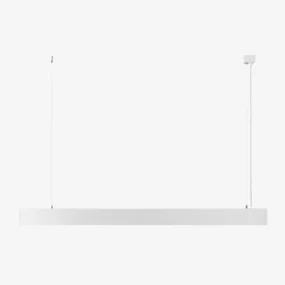 Liniowa Aluminiowa Lampa Sufitowa Led Eunoia Biała & ↔︎ 120 Cm - Sklum