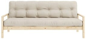 Beżowa rozkładana sofa 205 cm Knob – Karup Design