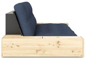 Ciemnoniebieska rozkładana sofa 244 cm Base – Karup Design