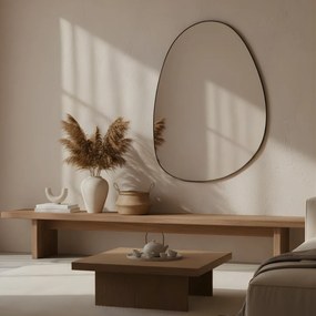 Dekoracyjne lustro wiszące ASYM, 75 x 55 cm