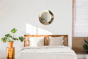 Lustro z nadrukiem okrągłe Nowoczesna abstrakcja