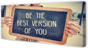 Obraz na płótnie Drewniana Tabliczka z Napisem