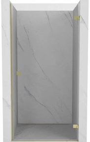 Mexen Lunar-B drzwi prysznicowe uchylne prawe 60 cm, transparent, złote - 832-060-000-50-00-P