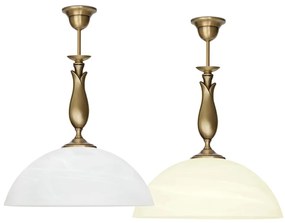 Lampa mosiężna z 1 kloszem M-S1D