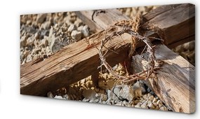 Zdjęcie na płótnie Krzyż, Kamienie i Ciernie