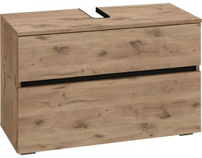 Szafka pod umywalkę w dekorze dębu 80x55 cm Wisla – Støraa