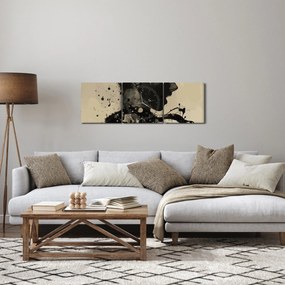 Obraz - Kobieta jazzowa (z zegarem) (90x30 cm)