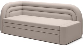 Beżowa rozkładana sofa 3-osobowa FABILLO Wersja: Lewy róg