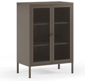 Szara metalowa szafka 70x100x40 cm Fayna – Marckeric