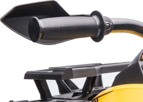 Homcom Mini Elektryczny Quad Pojazd dziecięcy ATV Motocykl dziecięcy z MP3 USB LED Żółty