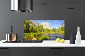 Panel Szklany Alpejska Sielanka nad Wodą