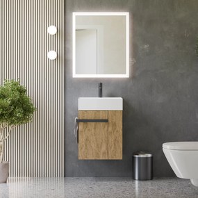 Gäste-WC Badmöbel-Set COMPACT 45 cm mit Waschbecken