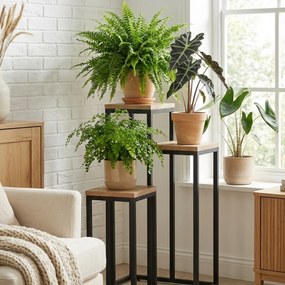 Kwietnik stojący wysoki BIOS na 3 kwiaty, 34 x 34 x 67 cm