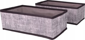 Organizer tekstylny Granatowy 28x14x10 cm komplet 2 sztuk do domu biura