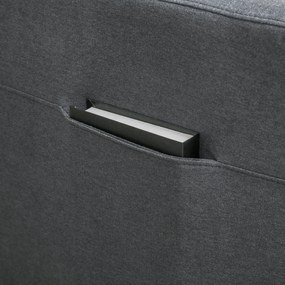 HOMCOM Elektryczny fotel telewizyjny z pilotem szary stalowy wygodny relaks | Aosom PL