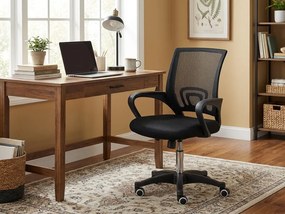 Czarne krzesło biurowe JETTA