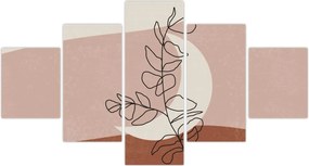 Obraz - Boho leaves N⁰2 (125x70 cm)