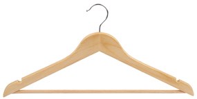 Drewniane wieszaki do garderoby WOODEN, 8 sztuk
