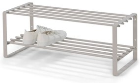 Szarobrązowa metalowa szafka na buty 70x29x27 cm Rex – Spinder Design