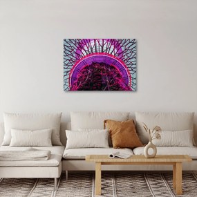 Abstrakcyjny obraz - fioletowe gałęzie (70x50 cm)