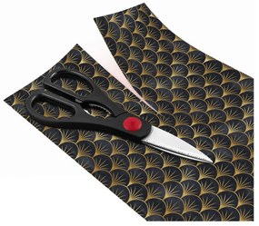 Dekoracyjna tapeta na meble w czarno-złotym kolorze Ambiance Youlika