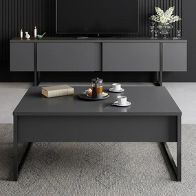 Stolik konferencyjny Luxe Anthracite and Black