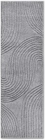 Dywan nowoczesny 3D Elle Collection Gallery Geometria szary 80 cm x 240 cm