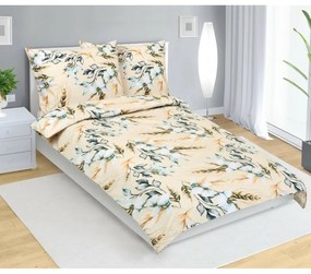 Bellatex Pościel bawełniana Klas beżowy, 140 x 220 cm, 70 x 90 cm, 140 x 220 cm, 70 x 90 cm