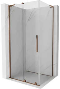 Mexen Velar L kabina prysznicowa rozsuwana 100 x 70 cm, transparent, różowe złoto - 871-100-070-03-60