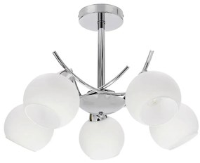 Biały pięcioramienny żyrandol wiszący - 4X M072 F4-D39