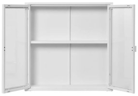 Biała metalowa witryna wisząca 80x80 cm Brisbane – House Nordic