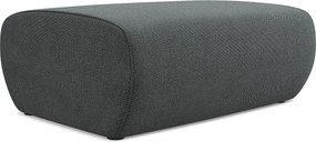 Pufa - z tkaniny strukturalnej - szary - NANEA