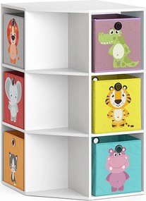 Półka dla dzieci biały 64x64x107.8 luigi