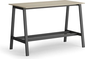 Wysoki stół barowy, 1600 x 800 mm, dąb naturalny