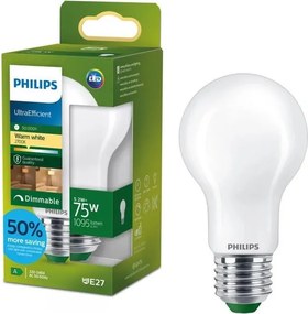 Ściemnialna żarówka LED Philips ULTRAEFFICIENT A60 E27 5,2 W 230 V 2700 K