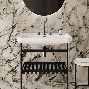 Czarny metalowy stelaż pod umywalkę 56x82 cm Conca – Ideal Standard