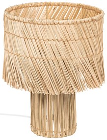 Lampa stołowa boho z trzciny YONI, 34 cm