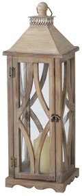 Lampiony drewniane KAROL, duże, 2 sztuki