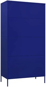 Granatowa szafa stalowa wielofunkcyjna D3-T46