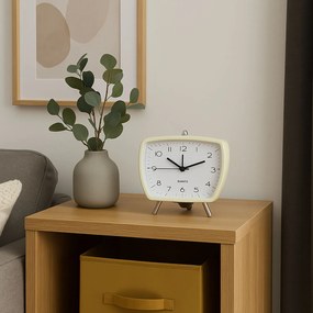 Zegar budzik retro CATHY, 14 x 14 cm