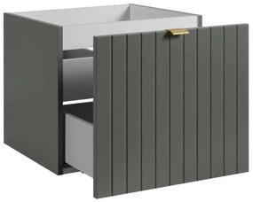 Szafka pod umywalkę HARMO 50 cm szaro-zielony półmat KROFAM