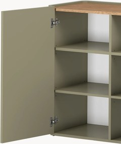 Komoda Elivo 200 cm czterodrzwiowa - eukaliptus / dąb baltic dune