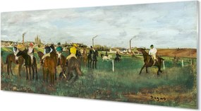 Szklany Panel Wyścigi Konne - Edgar Degas