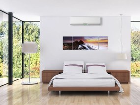 Obraz góry we mgle (170x50 cm)