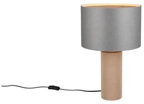 Szaro-beżowa lampa stołowa (wysokość 48 cm) Canio – Trio