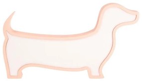 LED Dziecięca lampka biurkowa DOG LED/12W/230V różowa