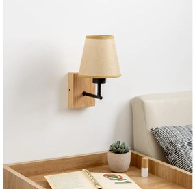 Brilagi - Kinkiet NUBILA WOOD 1xE27/25W/230V dąb/jasnobrązowy