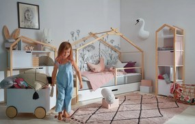 Różowy regał dziecięcy MANHATTAN/PHOEBE FLAMINGO
