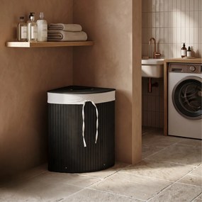 Kosz na pranie bambusowy, 60 L
