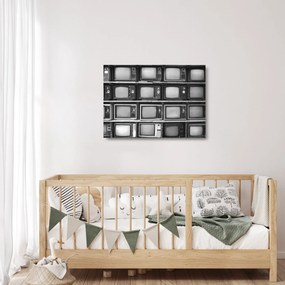 Obraz na szkle - Retro TV (70x50 cm)